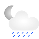 pluie modérée